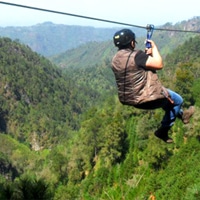 Parque de aventura Kuautlapiani: Tirolesas a 300 metros de altura en Puebla