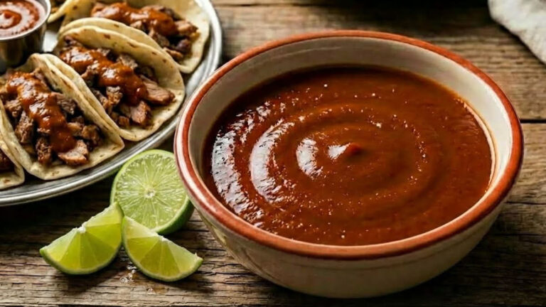 Aprende la receta para preparar salsa para tacos árabes
